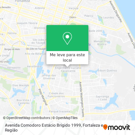 Avenida Comodoro Estácio Brigido 1999 mapa