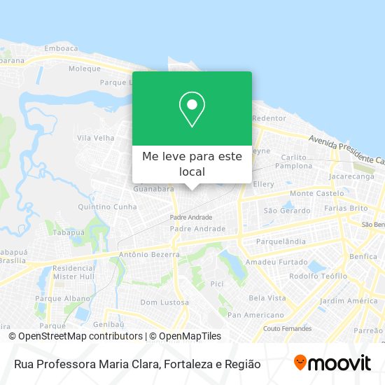 Rua Professora Maria Clara mapa