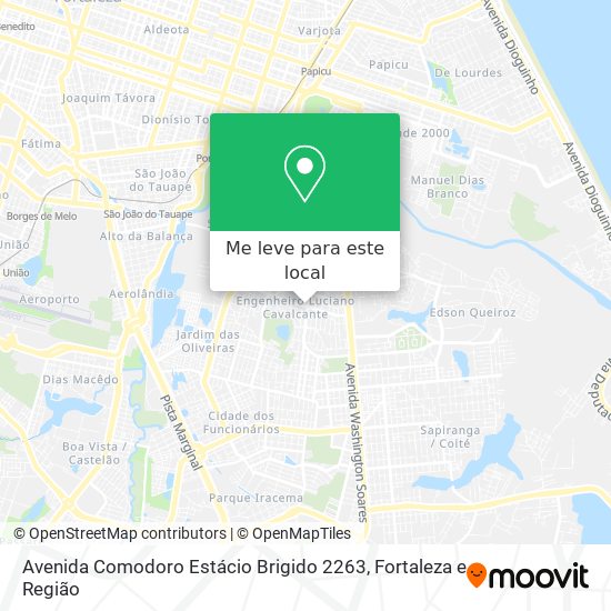 Avenida Comodoro Estácio Brigido 2263 mapa