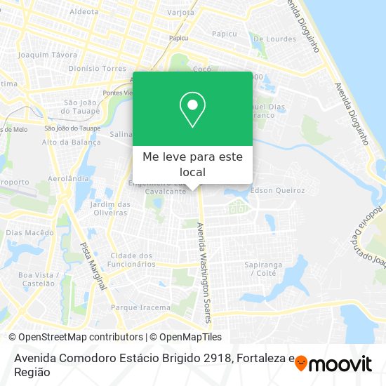 Avenida Comodoro Estácio Brigido 2918 mapa