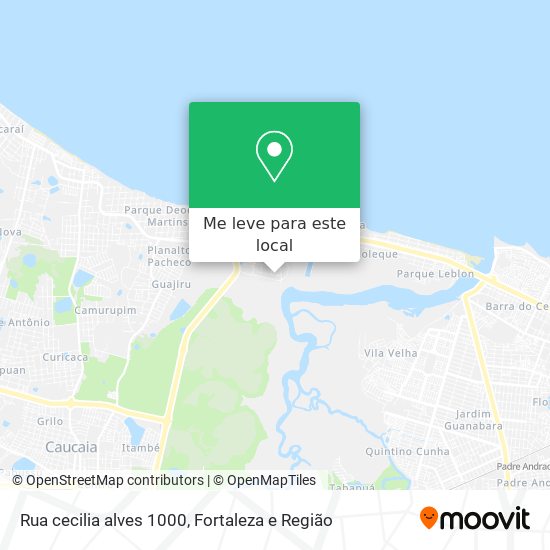 Rua cecilia alves 1000 mapa