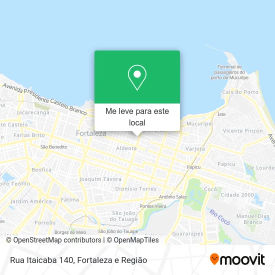 Rua Itaicaba 140 mapa