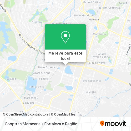 Cooptran Maracanau mapa