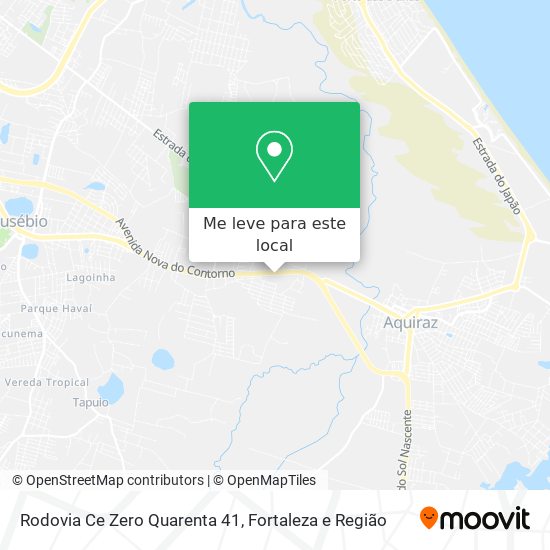 Rodovia Ce Zero Quarenta 41 mapa