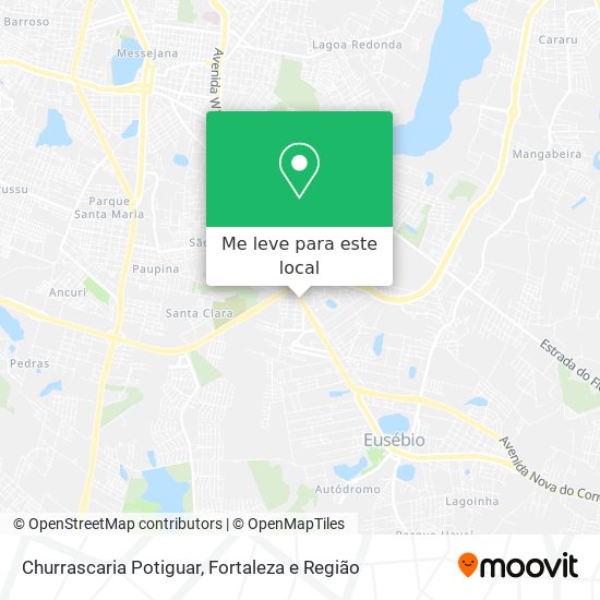 Churrascaria Potiguar mapa