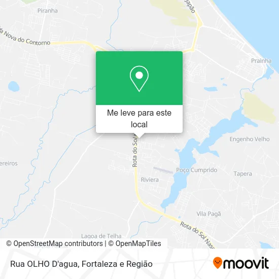 Rua OLHO D'agua mapa