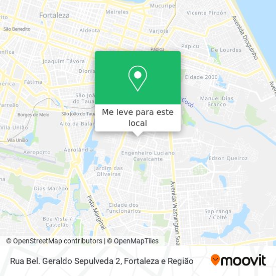 Rua Bel. Geraldo Sepulveda 2 mapa