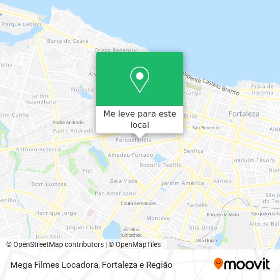 Mega Filmes Locadora mapa