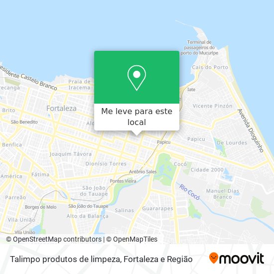 Talimpo produtos de limpeza mapa