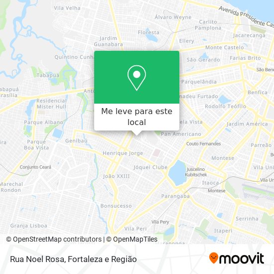 Rua Noel Rosa mapa
