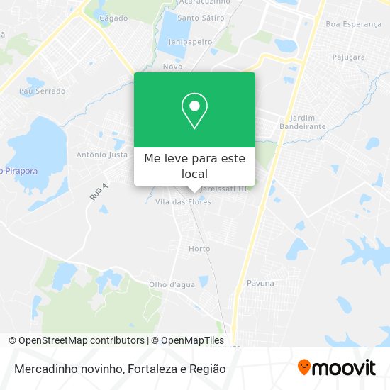 Mercadinho novinho mapa