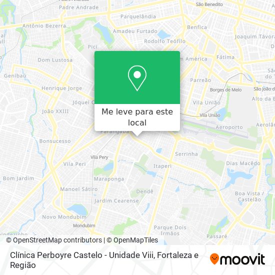 Clínica Perboyre Castelo - Unidade Viii mapa