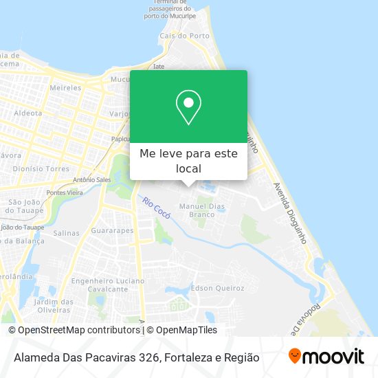 Alameda Das Pacaviras 326 mapa