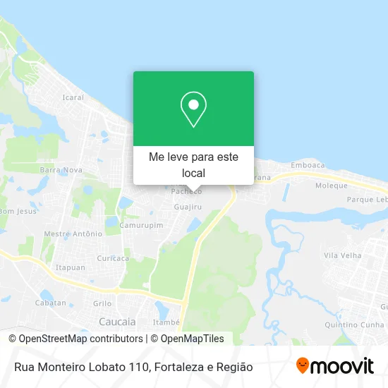 Rua Monteiro Lobato 110 mapa