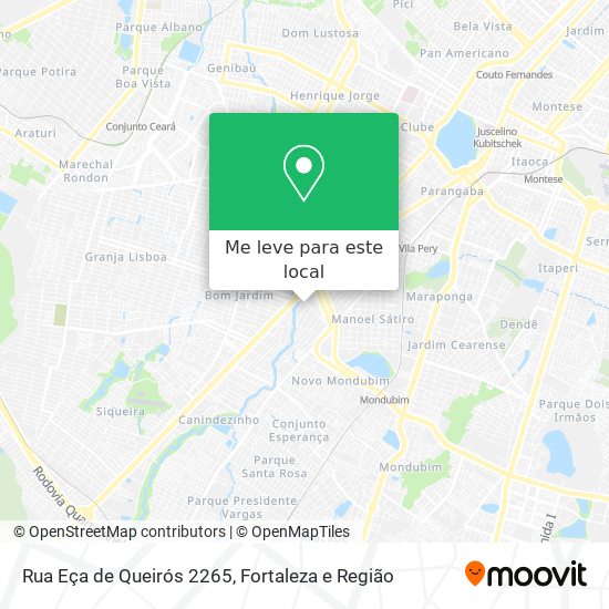 Rua Eça de Queirós 2265 mapa