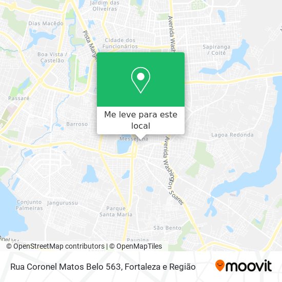 Rua Coronel Matos Belo 563 mapa