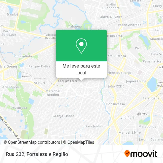 Rua 232 mapa