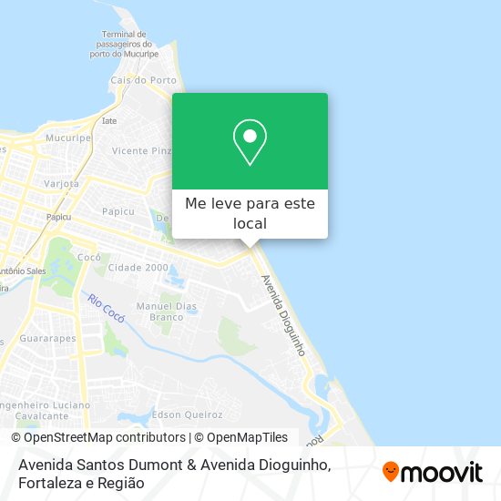 Avenida Santos Dumont & Avenida Dioguinho mapa