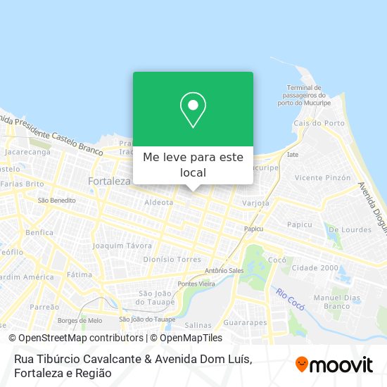 Rua Tibúrcio Cavalcante & Avenida Dom Luís mapa