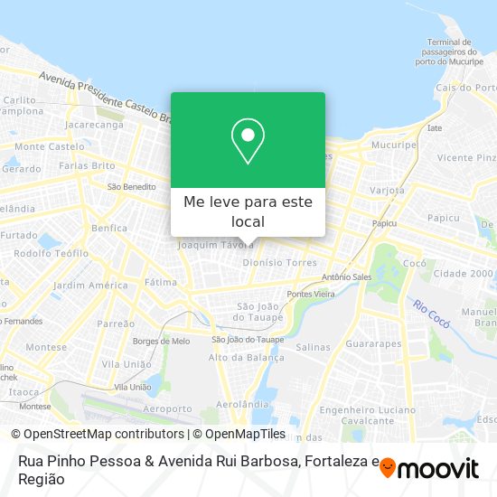 Rua Pinho Pessoa & Avenida Rui Barbosa mapa