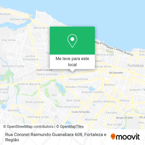 Rua Coronel Raimundo Guanabara 608 mapa