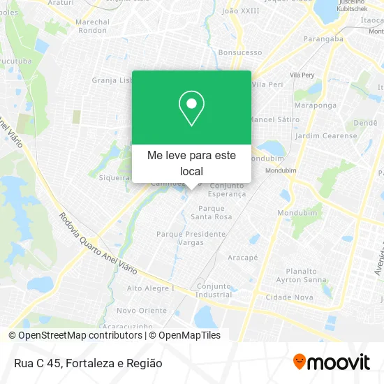Rua C 45 mapa