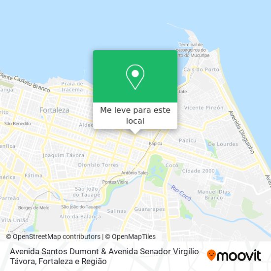 Avenida Santos Dumont & Avenida Senador Virgílio Távora mapa