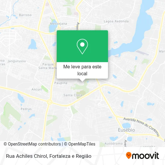 Rua Achiles Chirol mapa