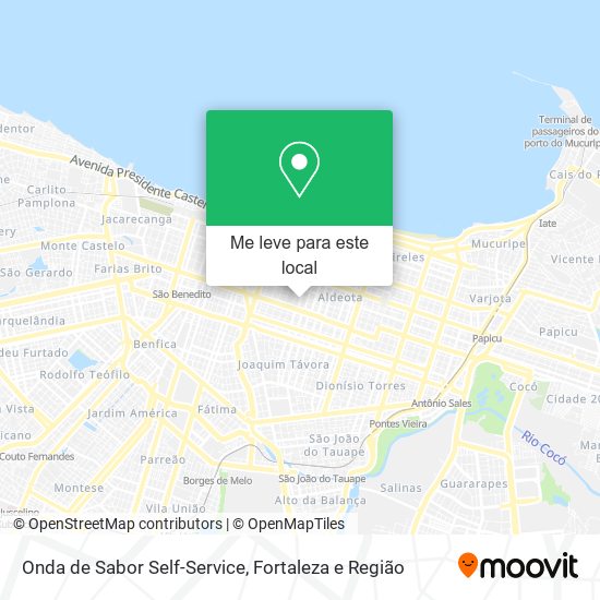 Onda de Sabor Self-Service mapa