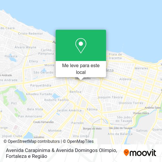 Avenida Carapinima & Avenida Domingos Olímpio mapa