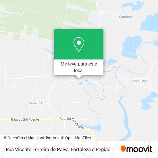 Rua Vicente Ferreira de Paiva mapa