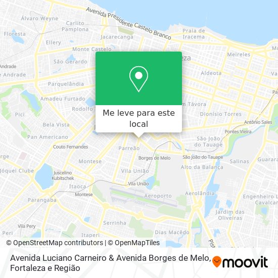 Avenida Luciano Carneiro & Avenida Borges de Melo mapa