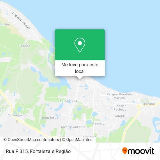 Rua F 315 mapa