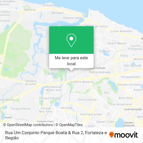 Rua Um Conjunto Parque Boata & Rua 2 mapa