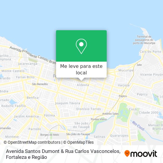 Avenida Santos Dumont & Rua Carlos Vasconcelos mapa