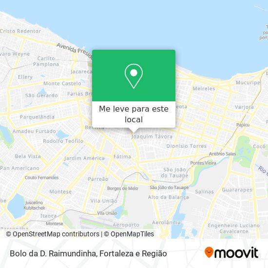 Bolo da D. Raimundinha mapa