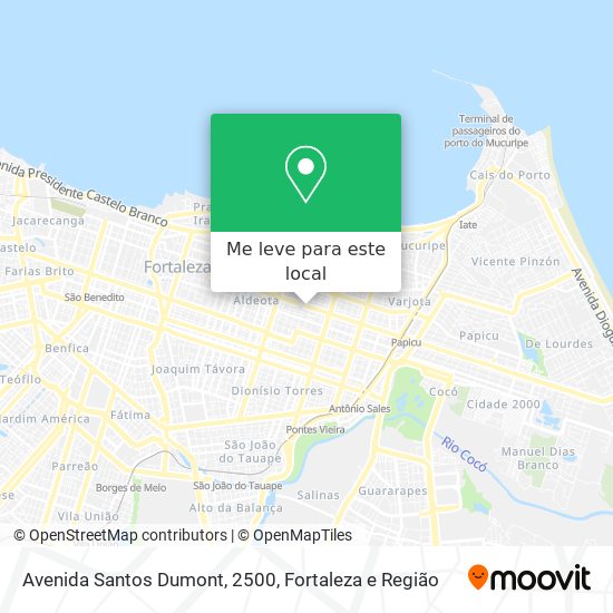 Avenida Santos Dumont, 2500 mapa