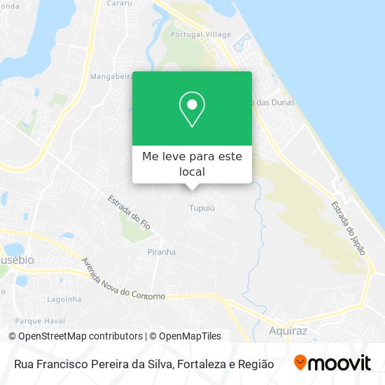 Rua Francisco Pereira da Silva mapa