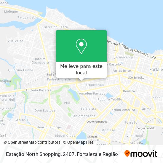 Estação North Shopping, 2407 mapa