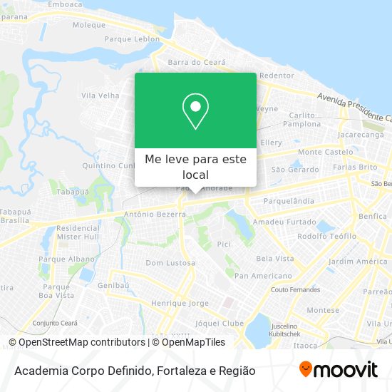 Academia Corpo Definido mapa
