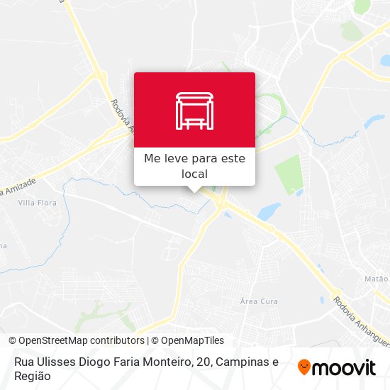 Rua Ulisses Diogo Faria Monteiro, 20 mapa
