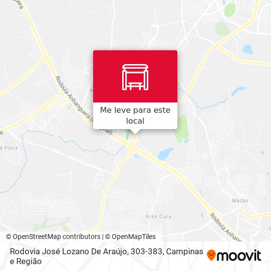 Rodovia José Lozano De Araújo, 303-383 mapa