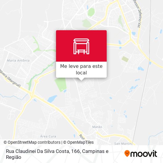 Rua Claudinei Da Silva Costa, 166 mapa