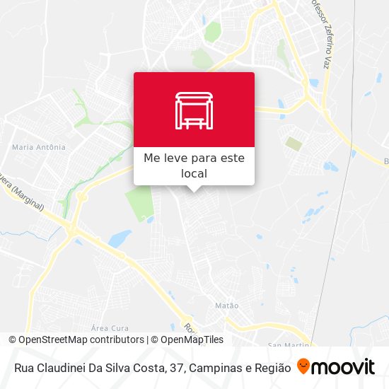 Rua Claudinei Da Silva Costa, 37 mapa