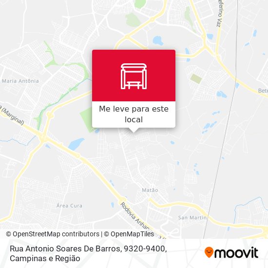 Rua Antonio Soares De Barros, 9320-9400 mapa