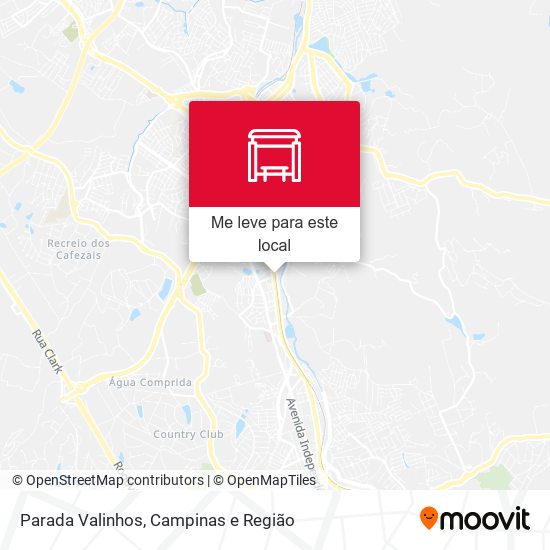 Parada Valinhos mapa