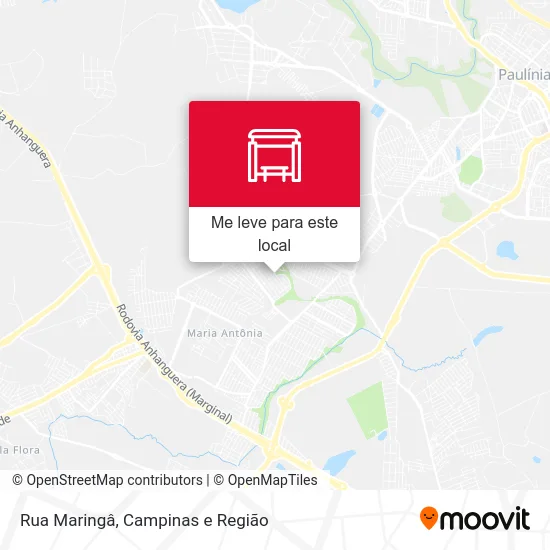 Rua Maringâ mapa