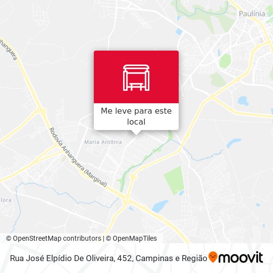 Rua José Elpídio De Oliveira, 452 mapa