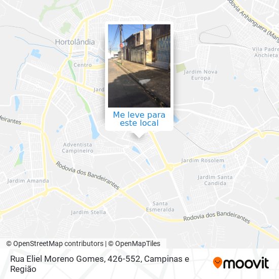 Rua Eliel Moreno Gomes, 426-552 mapa