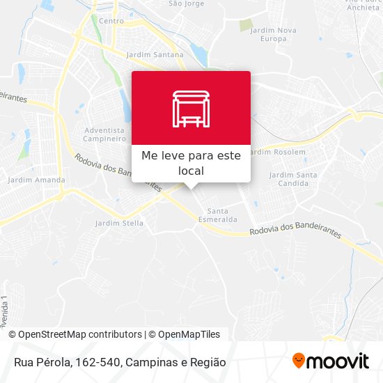 Rua Pérola, 162-540 mapa